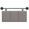 vidaXL H&auml;ngevorderseite Wandmontiert Taupe 90 x 55 x 5 cm Stoff