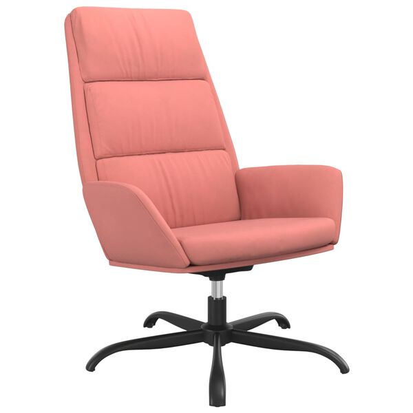vidaXL Relaxsessel Rosa Samt
