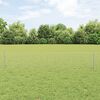 vidaXL Zaun mit Pfosten Silber 0,4 x 25 m Stahl