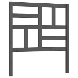 vidaXL Kopfteil Grau 106x4x104 cm Massivholz Kiefer
