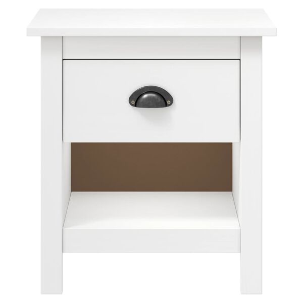 vidaXL Nachttische 2 Stk. Hill 46x35x49,5 cm Massivholz Kiefer