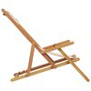 vidaXL Strandstuhl Klappbar Beige Massivholz Eukalyptus und Stoff