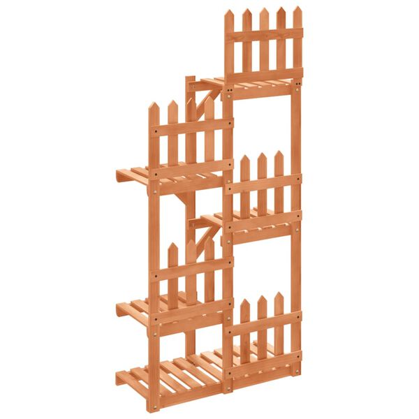 vidaXL Blumenständer 60x25x130 cm Massivholz Tanne