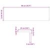 vidaXL Treppenstufen 12 Stk. Hellbraun 90x25x2 cm Massivholz Eiche