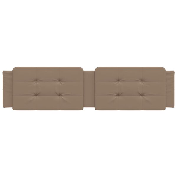 vidaXL Kopfteil-Kissen "Zadar" Cappuccino-Braun 200 cm Kunstleder