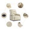 vidaXL Relaxsessel Creme Kunstleder