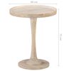 vidaXL Beistelltisch &Oslash;60x75 cm Mango Massivholz