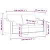 vidaXL 2-Sitzer-Sofa mit Zierkissen Hellgelb 140 cm Stoff