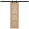 vidaXL Schiebet&uuml;r ORKDAL Braun 61 x 198,5 cm Massives Kiefernholz