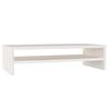 vidaXL Monitorst&auml;nder Wei&szlig; 50x24x13 cm Massivholz Kiefer