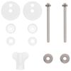 vidaXL Toilettensitz 2 pcs Mehrfarbig 44 x 38 cm MDF-Platte