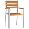 vidaXL Gartenstuhl 4 pcs &Ouml;l-Natur 56 x 54,5 x 87 cm Massivholz Akazie
