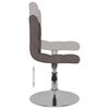 vidaXL Esszimmerst&uuml;hle 4 Stk. Drehbar Taupe Stoff