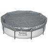 Bestway Poolabdeckung &Oslash;3,05 m Rund Polyester Grau