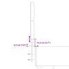 vidaXL Boxspringbett mit Matratze Grau 140x190 cm Kunstleder