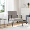 vidaXL Sessel Taupe 59 x 75 x 78 cm Stoff