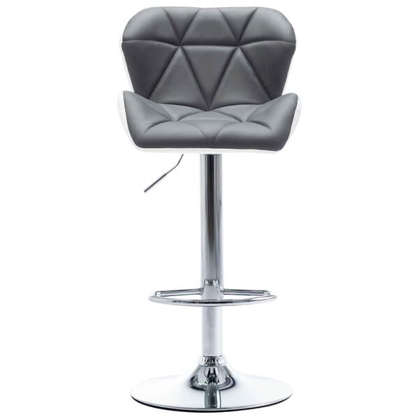 vidaXL Barhocker 2 pcs Grau 44 x 48 x 105,5 cm Kunstleder