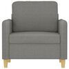 vidaXL Sofasessel Dunkelgrau 60 cm Stoff
