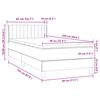 vidaXL Boxspringbett mit Matratze Dunkelgr&uuml;n 80x220 cm Samt