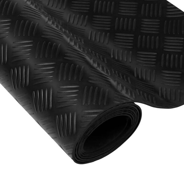 vidaXL Bodenmatte Rutschfest Gummi 1,5x2 m 3 mm Karo
