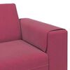 vidaXL Wohnzimmer Couch Weinrot 250 x 77 x 76 cm