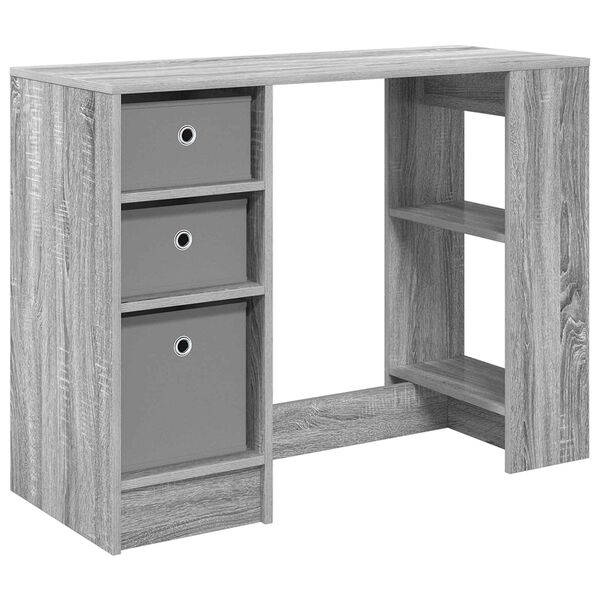 vidaXL Schreibtisch Graues Sonoma 100 x 40 x 75 cm Holzwerkstoff