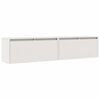 vidaXL Wandschr&auml;nke 2 Stk. Wei&szlig; 80x30x35 cm Massivholz Kiefer