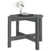 vidaXL Couchtisch Grau &Oslash; 62,5x45 cm Massivholz Kiefer