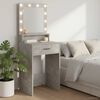 vidaXL Schminktisch Beton Grau 50 x 41 x 135 cm Holzwerkstoff