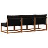 vidaXL 3 St&uuml;ck Outdoor Mittelsofa Massivholz Akazie Natur