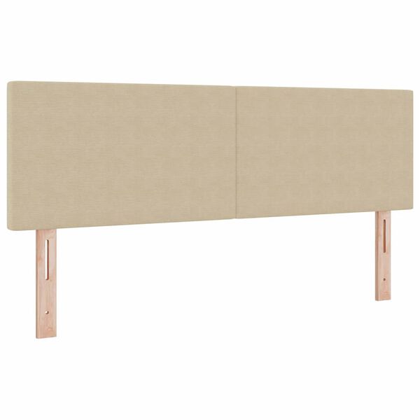 vidaXL Kopfteil mit Kopfteil Hellgr&uuml;n-Grau 144 cm Kunstleder