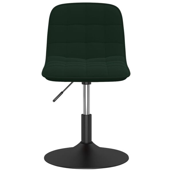 vidaXL Esszimmerstuhl Drehbar Dunkelgr&uuml;n Samt