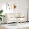 vidaXL Sitzkissen 2 pcs Creme &Oslash; 40 cm Cordstoff