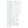 vidaXL Highboard Wei&szlig; 69,5x34x180 cm Holzwerkstoff