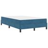 vidaXL Boxspringbett mit Matratze Dunkelblau 120 x 200 cm Stoff
