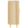 vidaXL Sideboard Braun 60x30x70 cm Massivholz Kiefer und Natur-Rattan