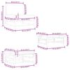 vidaXL 3-tlg. Garten-Lounge-Set mit Kissen Bambus