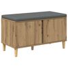 vidaXL Flurbank Artisan-Eiche 80 x 38 x 46 cm
