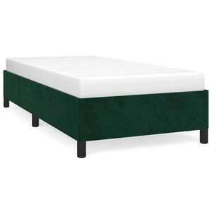 vidaXL Bettgestell ohne Matratze Dunkelgr&uuml;n 80x200 cm Samt