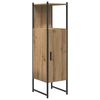 vidaXL Badezimmerm&ouml;bel Set mit Speicher 4 pcs Braun 33 x 33 x 185.5 cm