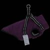 vidaXL Hundemantel mit Geschirr Lila L Fleece und Polyester