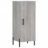 vidaXL Sideboard Grau Sonoma 34,5x34x90 cm Holzwerkstoff