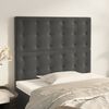 vidaXL Kopfteil Dunkelgrau 100 x 5 x 118/128 cm Samt