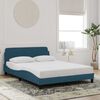vidaXL Bettgestell mit Kopfteil "Dover" Blau 140x190 cm Samt