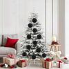 vidaXL Weihnachtsbaum Ornament Set XL 9 pcs Schwarz Kunststoff
