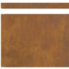 vidaXL Raseneinfassung 4 pcs Rostig 450 x 0,05 x 15 cm Wetterstahl