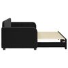 vidaXL Tagesbett Ausziehbar Schwarz 80x200 cm Samt