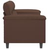 vidaXL 2-Sitzer-Sofa Braun 140 cm Kunstleder