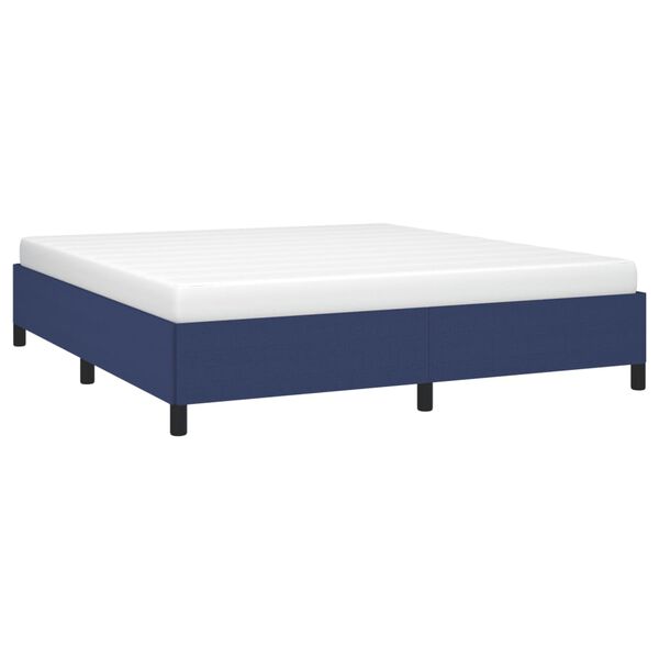 vidaXL Bettgestell ohne Matratze Blau 160x200 cm Stoff
