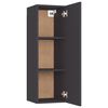 vidaXL TV-Schr&auml;nke 2 Stk. Grau 30,5x30x90 cm Holzwerkstoff